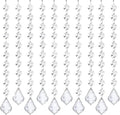 10 PCS Crystal Garland Strands, 33ft Hanging Crystal Strings by Tisspoms