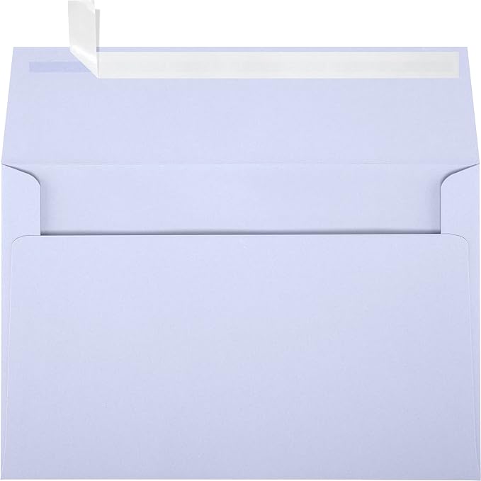 LUXPaper A9 Invitation Envelopes | Peel & Press | 5 3/4" x 8 3/4" | Lilac by LUXPaper