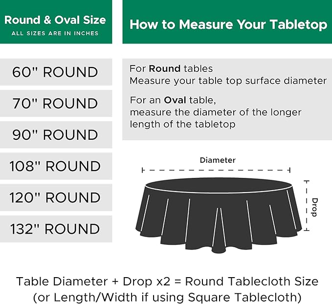 Biscaynebay Round Christmas Tablecloths 60" - Image 3