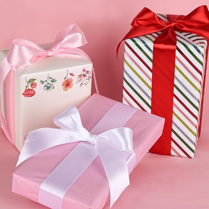 NESCCI 75 Yards Ribbon, 1-1/2 Inch Satin Ribbon, Single Face Satin Ribbons - Image 4