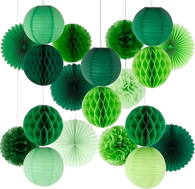 XIKSXITN Green Paper Honeycomb Balls - Image 3