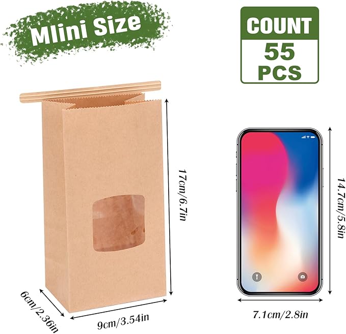 Moretoes 55pcs Small Bakery Bags - Image 2