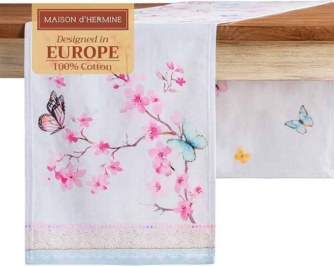 Maison d' Hermine Table Runner 100% Cotton Double Layer Table Runners 72 inches by MaisondHermine