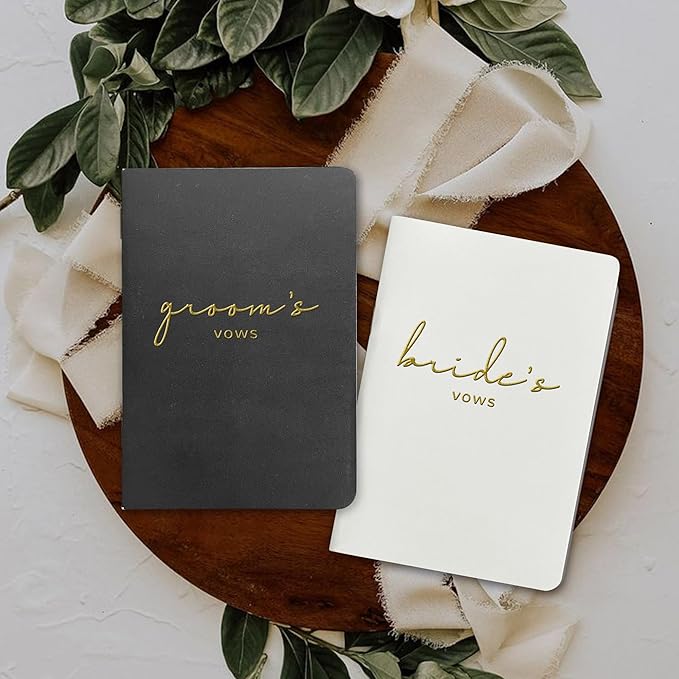Vow Books His and Hers Wedding Vow Books Bride and Groom Vow Books Wedding - Image 4