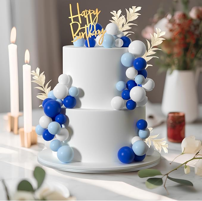MIAHART Ball Cake Toppers Boho Grass Cake Topper Ball Cake Insert Decoration - Image 3