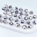 50 PCS 10mm Crystal Glass Beads Round Multiple Faceted Loose Spacer Glass Beads by Tingoons