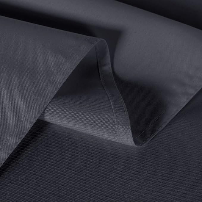 sancua 2 Pack Dark Grey Tablecloth 60 x 102 Inch, Rectangle 6 Feet Table Cloth - Image 4