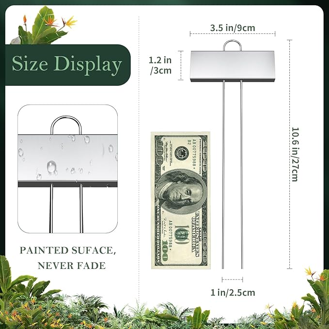 30 Pack Metal Plant Labels for Outdoor Garden Waterproof Plant Markers - Image 4
