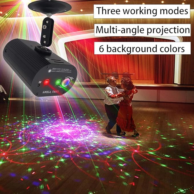 Party Lights, LED Disco Strobe Light, RGB Sound Activated - Image 4