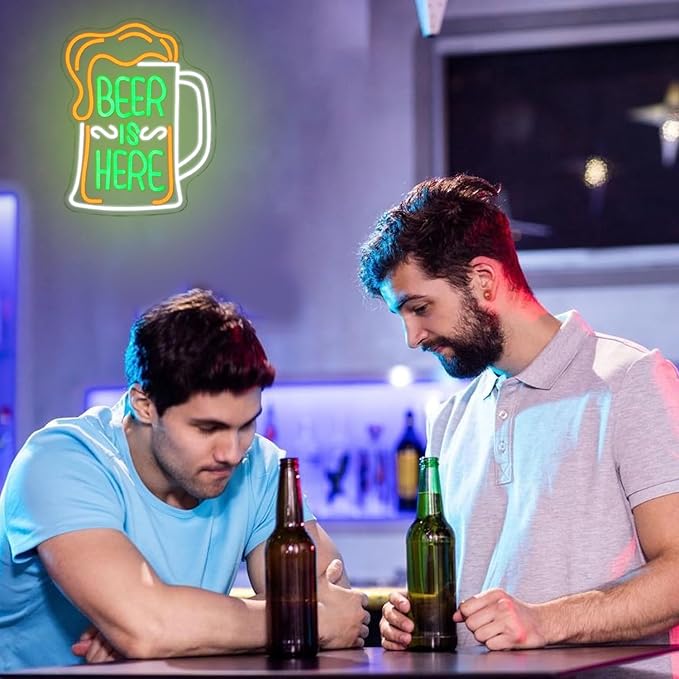 Beer Is Here Neon Sign for Wall Decor Bar Neon Light Beer Led Neon Signs - Image 7