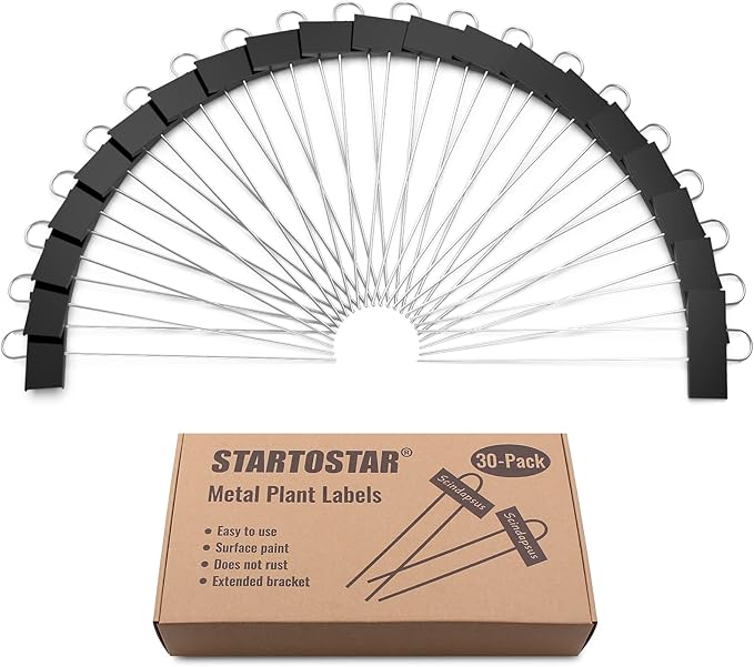 STARTOSTAR 30-Pack Metal Plant Labels Weatherproof Garden Markers, Height 10.6'' - Image 7