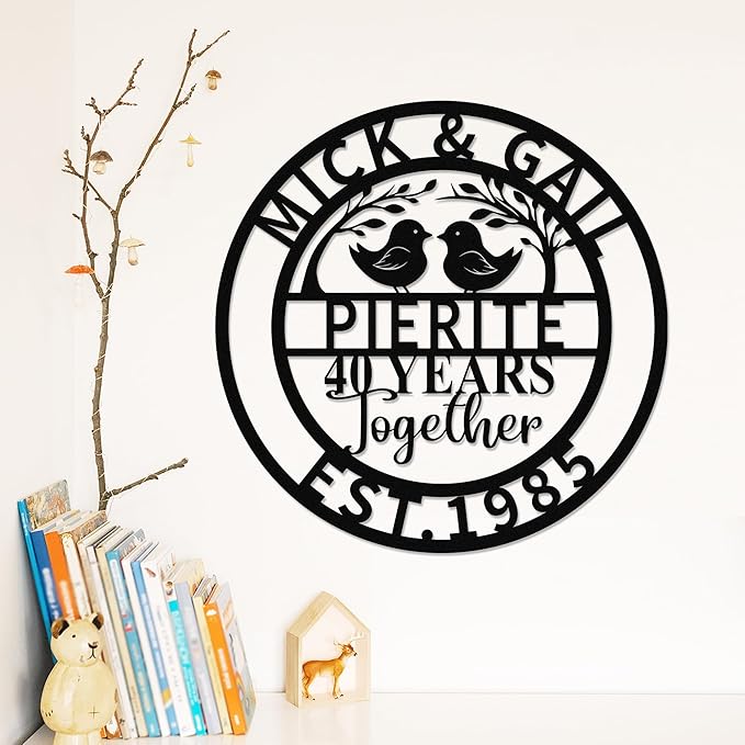 Personalized 40th Wedding Anniversary Sign Gifts - Image 2
