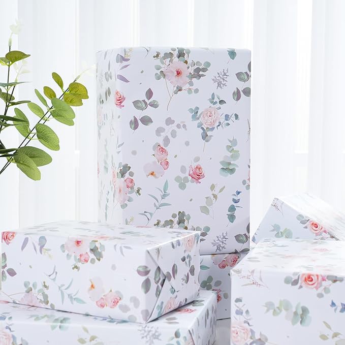 Ulmasinn Floral Wrapping Paper Roll - Image 7