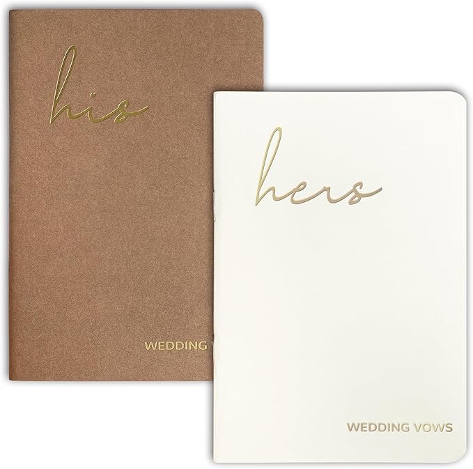 Wedding Vow Books His and Hers, Wedding Registry Gifts Ideas by MrMrsGifts