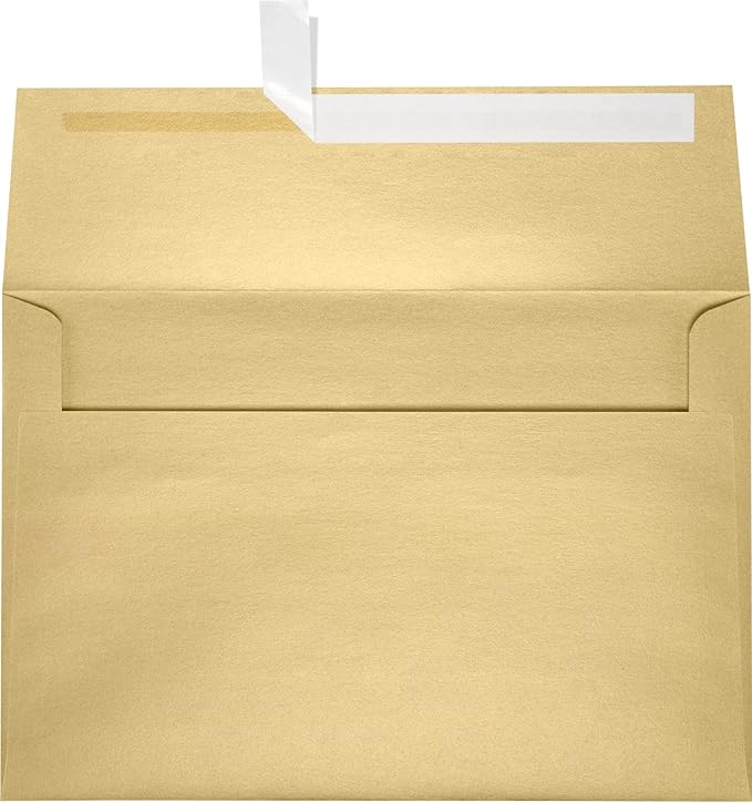 LUXPaper A10 Invitation Envelopes | Peel & Press | 6" x 9 1/2" | Blonde by LUXPaper