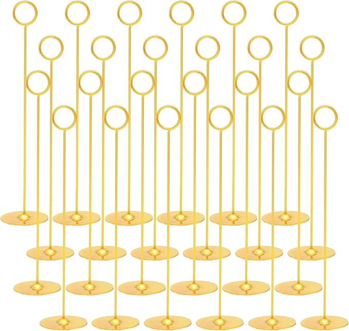 Urban Deco 24PK Table Number Holders Place Card Holders 12 Inch Table Card by UrbanDeco