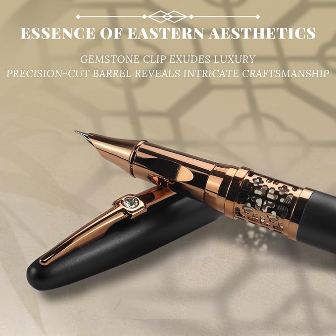 YUNCHUN Refillable Fountain Pen Fine Nib, Fancy Ink Pen - Image 4