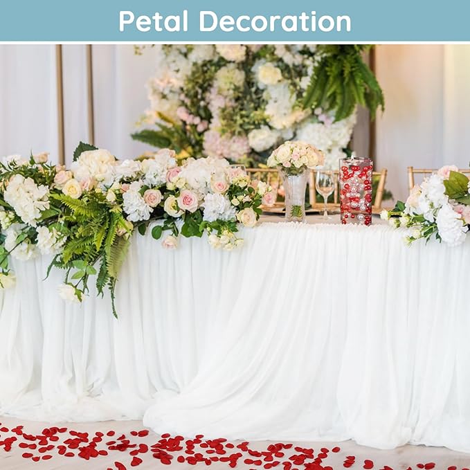 Suream 600 Pcs Flower Petals for Wedding, Flower Girl Basket, Romantic Night - Image 5