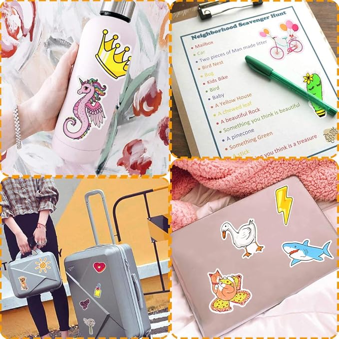 QTL Waterproof Stickers for Girls Cute Stickers for Water Bottles Hydro Flask - Image 3