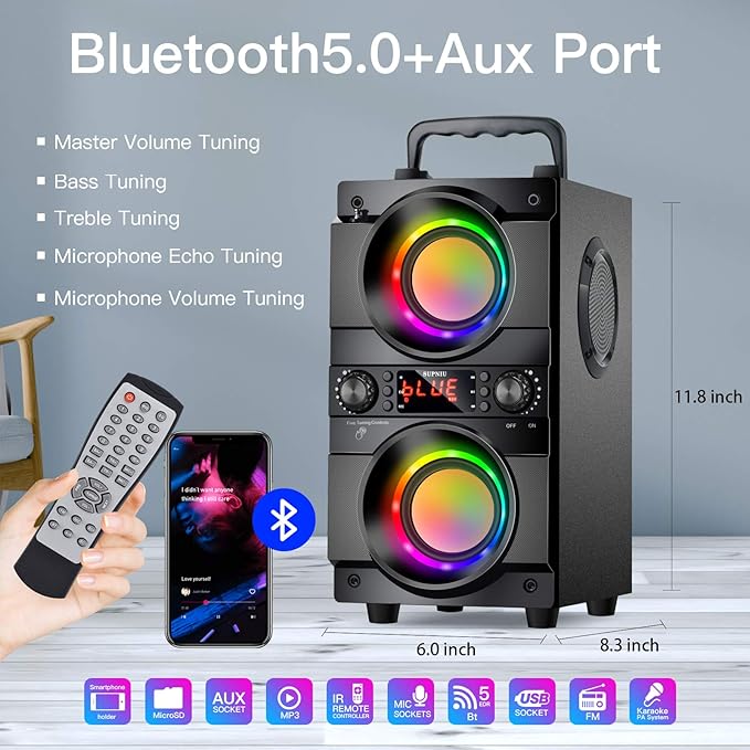 60W Portable Bluetooth Speaker - Image 2