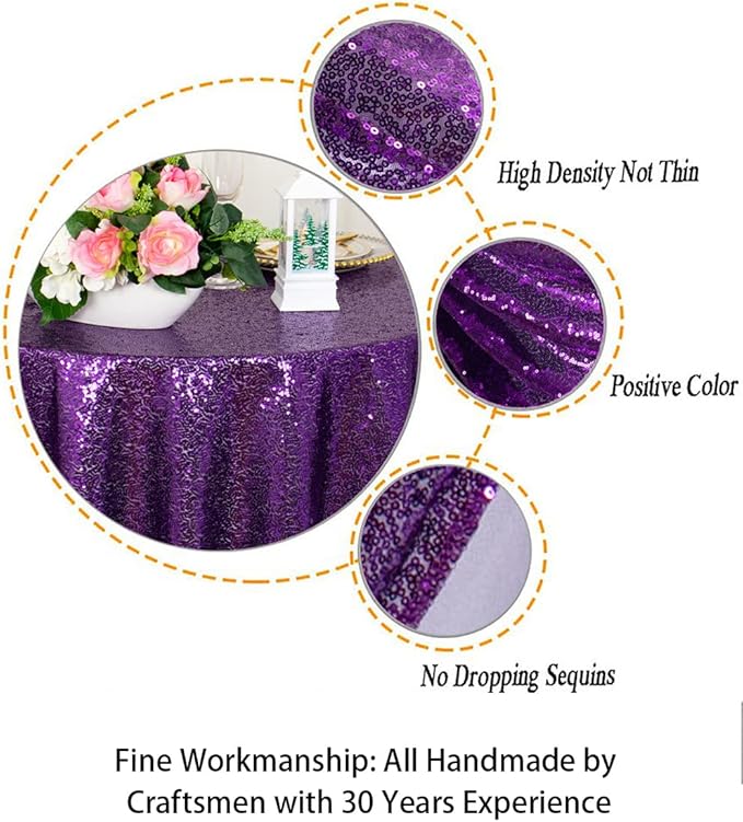 ShinyBeauty Sequin Tablecloth - Image 4