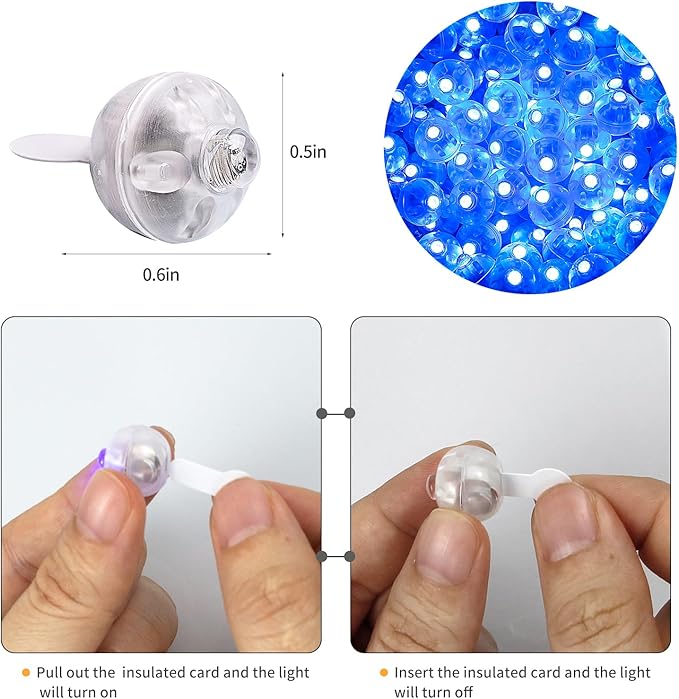 Aogist 100pcs Blue Mini Lights - Image 3