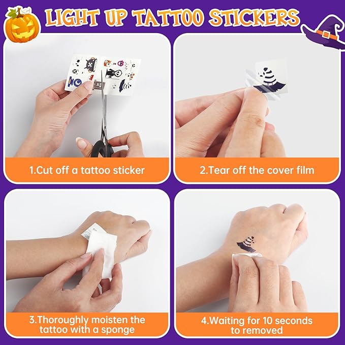 Halloween Bubble Machine Wand for Kids, Light up & Music Pumpkin Bubble Wand-1 - Image 4
