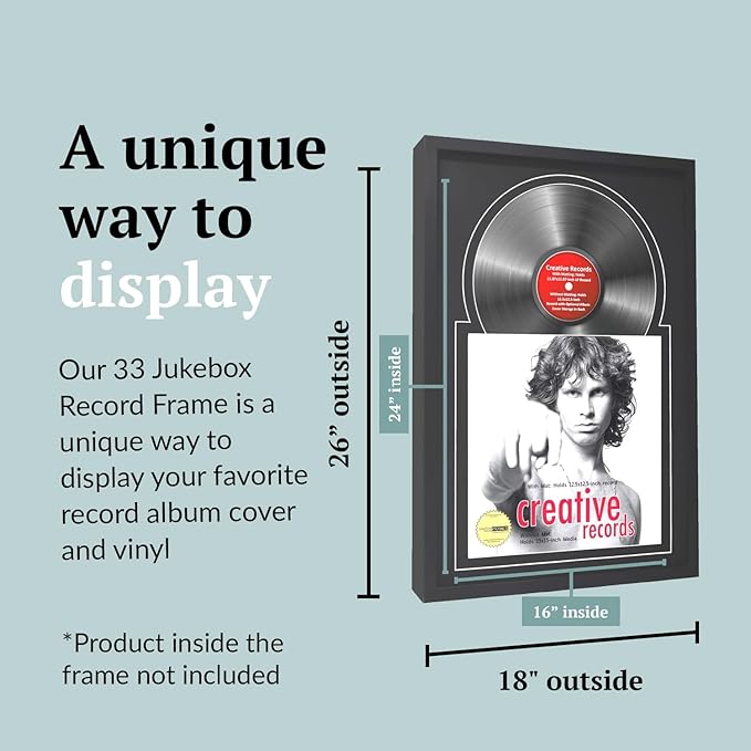 Creative Picture Frames 16" x 24" Jukebox Vinyl Frame Display - Image 2
