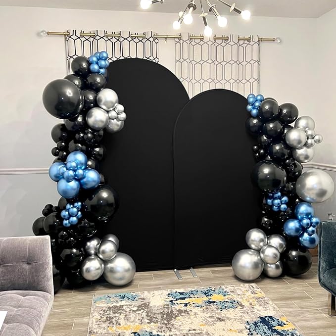 Wedding Arch Cover 6FT 7.2FT Arch Backdrop Cover Fitted Spandex Covers Set of 2 - Image 4