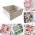 Bento Cake and Cupcake Box 10 sets 6-inch Cake and 5 Cupcakes Box Cake Box by Unknown