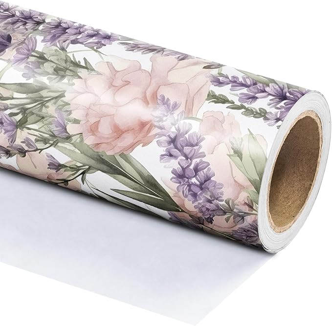 WRAPAHOLIC Floral Wrapping Paper Roll - Image 3