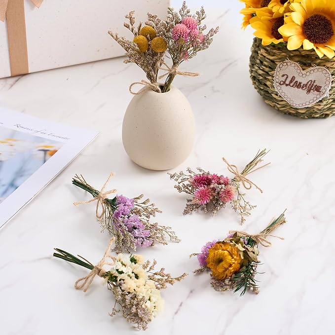 12/24 PCS Charming Dried Flowers Bouquet - Image 5