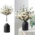 BLOSMON Fake Flowers in Vase for Centerpieces: Metal Vase by Blosmon