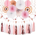 Rose-Gold Pink-White Graduation Party-Decorations by Hugtmr