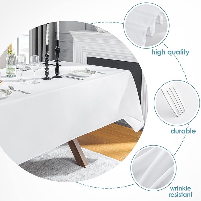 VidaFete Tablecloth 60 * 120inch 10pack Rectangle Table Cloth Polyester - Image 3