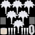 6 Sets Wedding Table Centerpiece Accessories Including 159 Pieces Natural by Yuxung