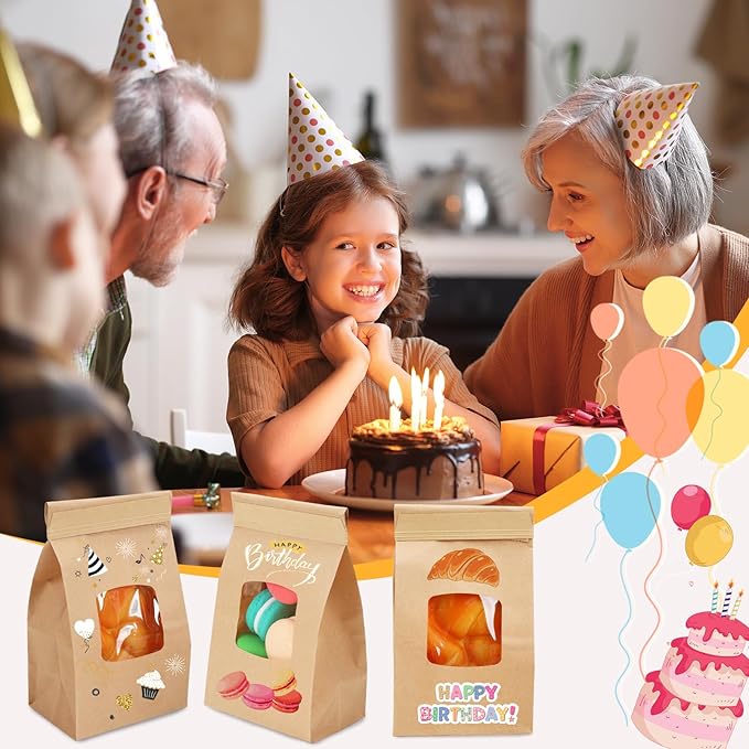 Moretoes 100pcs Small Bakery Cookie Bags - Image 7