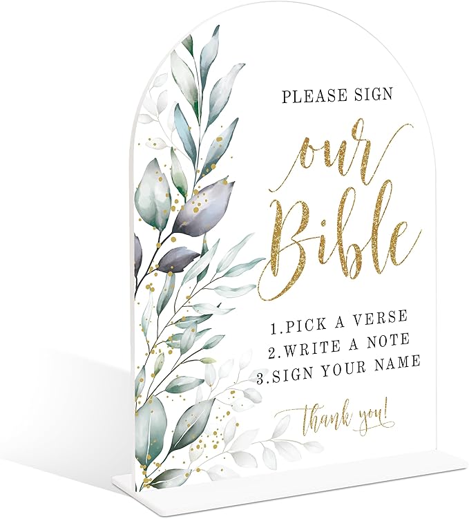 Acrylic Wedding Signs, Wedding Reception Signage, Bridal Shower Table Decor by Unknown