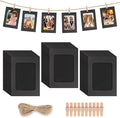 100 Pack Paper Picture Frames, 4x6 Inch Photo Strip Frame Hanging Photo Display by Neworkg