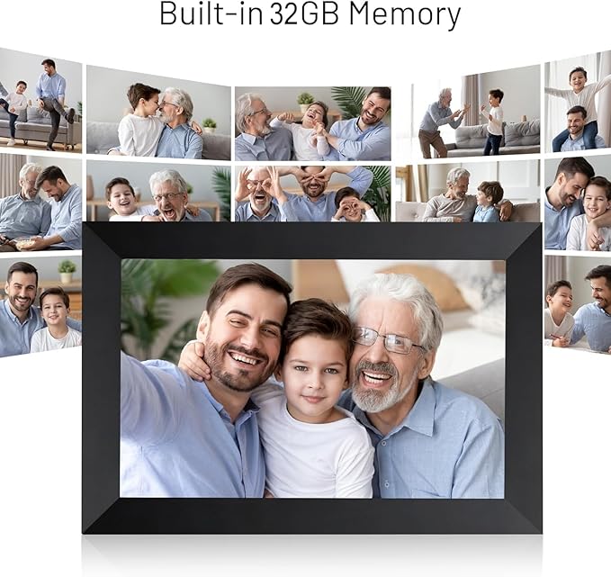 AEEZO 10.1 Inch WiFi Digital Picture Frame, IPS Touch Screen Smart Cloud Photo - Image 5