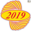 EZ-Line Oval Model Windshield Year Stickers by CarBowz