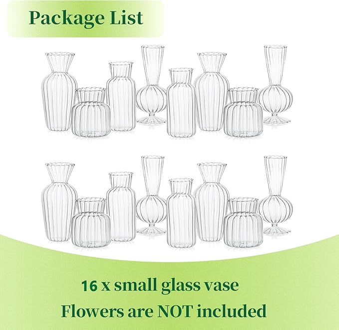 Mini Glass Vases for Centerpieces - Image 6