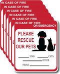 in Case of Fire or Emergency Please Rescue Our Pets Stickers – Pet Alert Safety by ADULLPONY