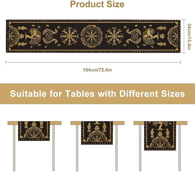 Viking Tree of Life Abstract Table Runner - Image 3