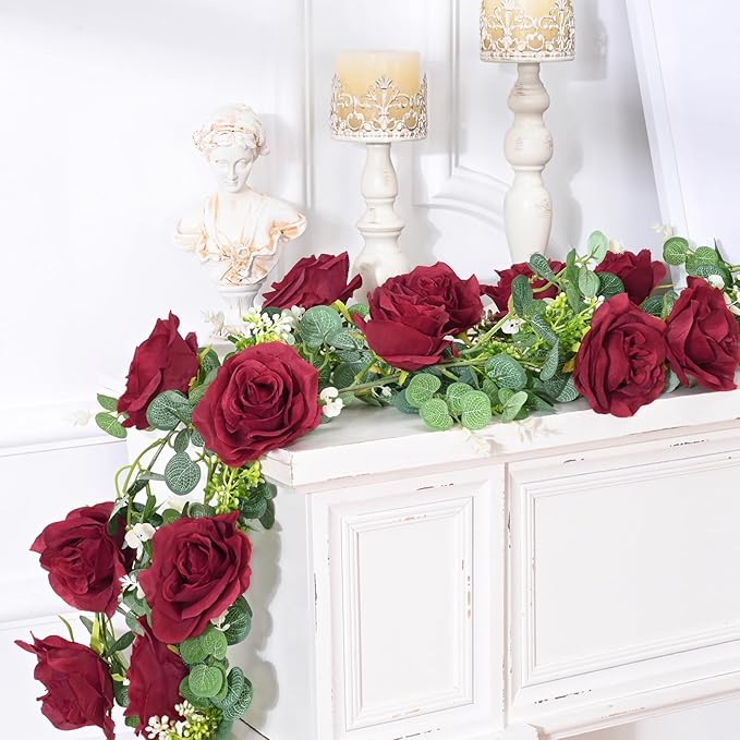 Dolicer 4Pcs 26Ft Artificial Eucalyptus Garlands - Image 3