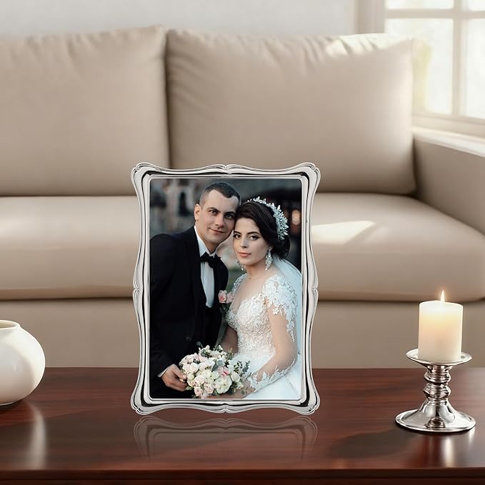 5 x 7'' Premium Alloy Silver Photo Frame - Image 2