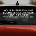 EGD Custom Business Car Decal for Windows or Vans | Personalized Vinyl Stickers by E-GraphicDesignInc