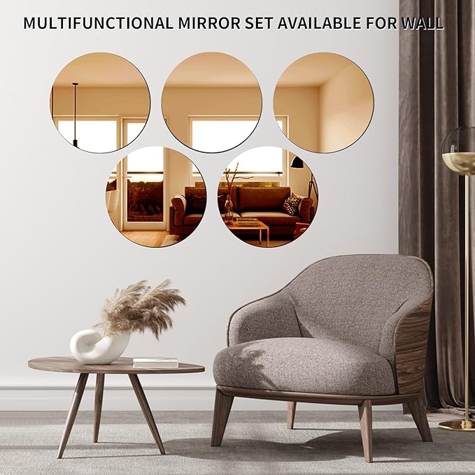 VASUHOME 10" Gold Mirror Centerpieces - Image 5