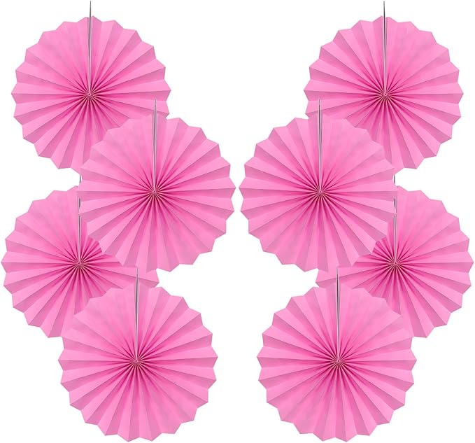 Red Hanging Paper Fans, Valentines Day Decorations, Photo Booth Props Decor by BARTHEW