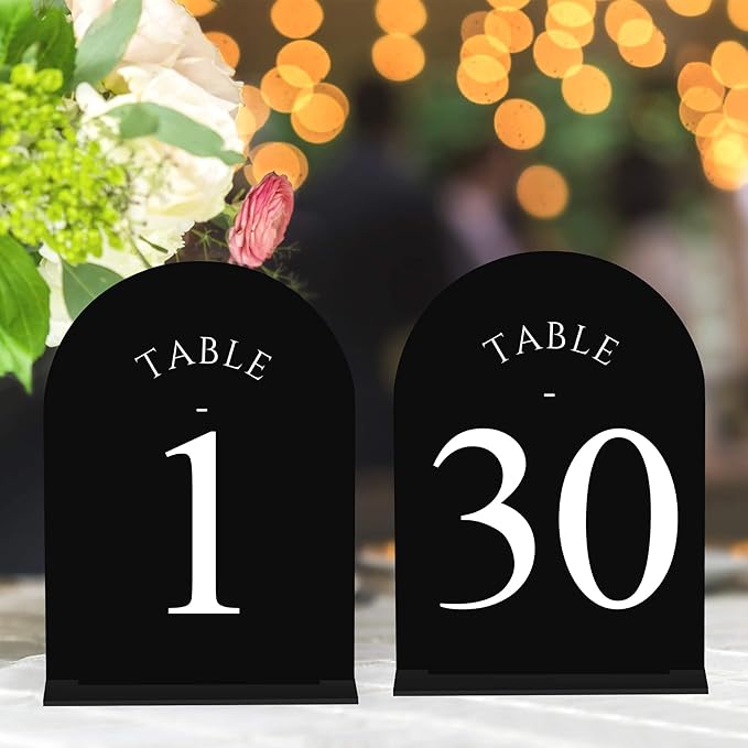 JOYIT Arch Wedding Table Numbers 1-30 by JOYIT
